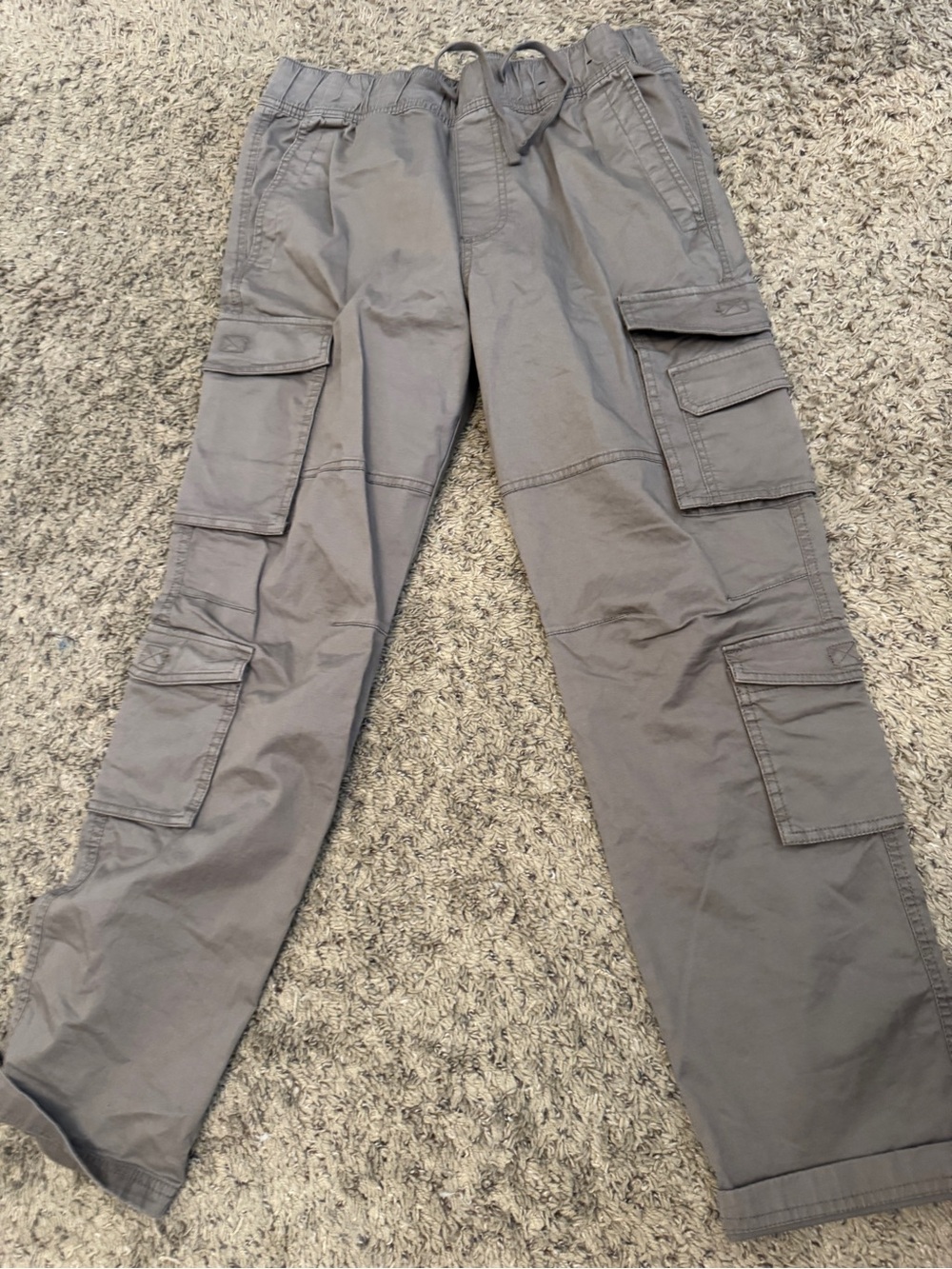 Men's hollister Cargo Pants with Drawstring Waist
